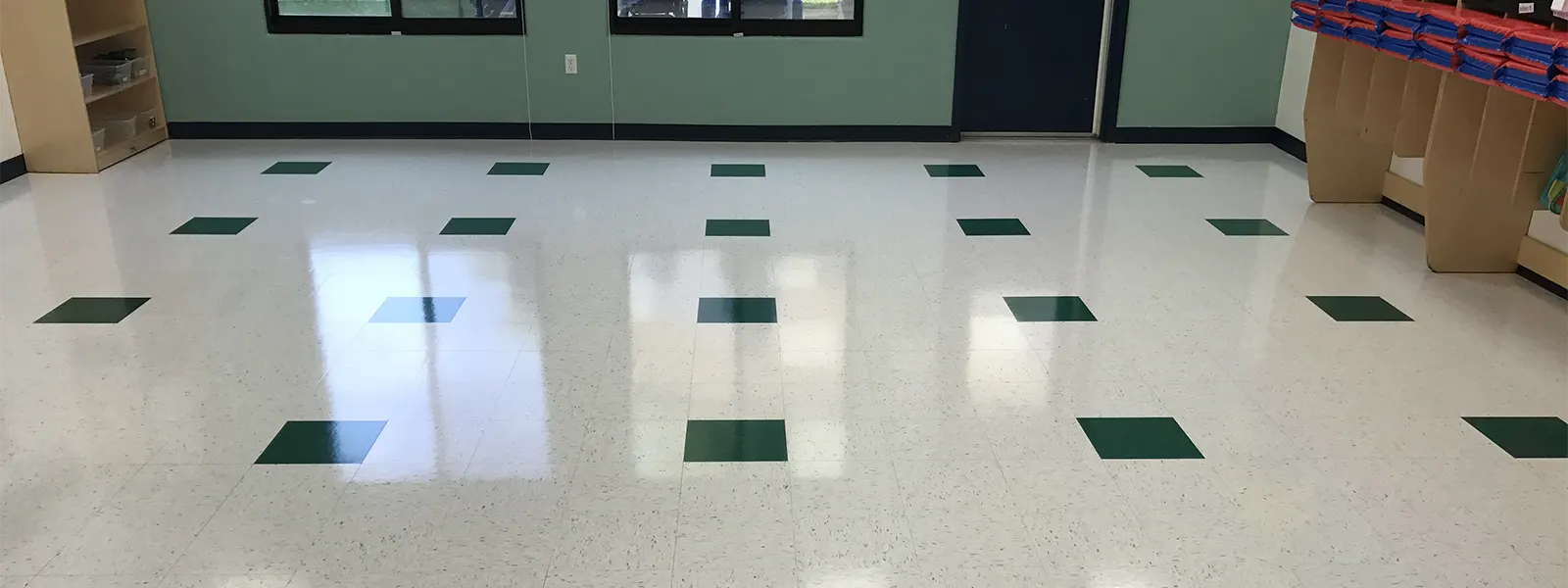 Commercial VCT Strip and Wax